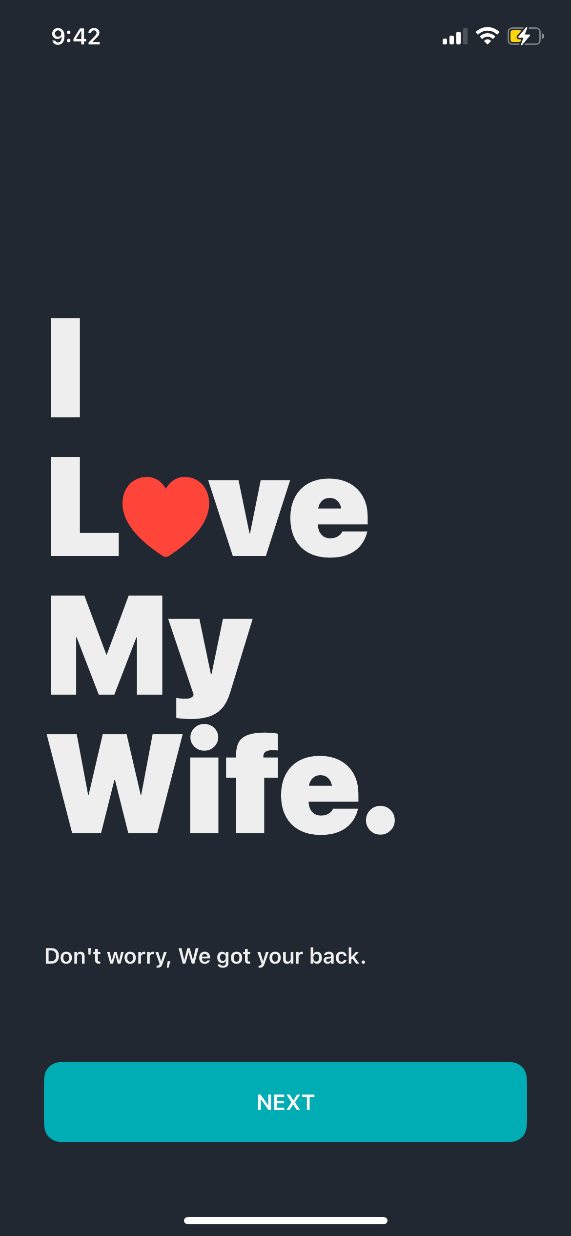 I Love My Wife app